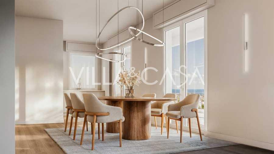 Prabangūs trijų kambarių apartamentai Vallekrozijos mieste.