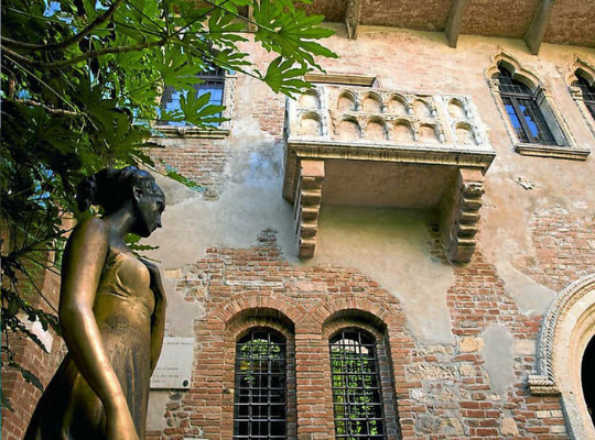 Džuljetos balkonas Veronoje, Italijoje